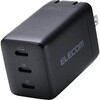 充電器 USB Type-C 高速充電 PD 67W / PPS対応 3ポート ( USB-C ×3 ) GaN II採用 エレコム