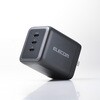EC-AC113100BK 充電器 USB Type-C×3ポート PD 最大100W 同時充電 パソコン スマホ タブレット iPhone 小型 エレコム 20212127