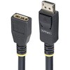 DisplayPort 1.4延長ケーブル/3m/8K60Hz 4K144Hz/32.4Gbps HBR2/抜け防止/オス-メス/32chオーディオ/ブラック/モニターケーブル StarTech.com