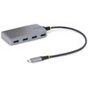 USB-Cハブ/4ポート USB-A/USB 3.2 Gen 1 5Gbps/バスパワー/1x Micro USB補助電源ポート/30cm長尺ケーブル/高速転送 軽量モデル StarTech.com