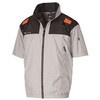 Nクールウェア 半袖(上部ファン)+空調服(R) スターターキット 小型バッテリー薄型ファン NSP