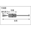 TBS-S10N 注射器洗浄ブラシ(ナイロン毛) TRUSCO 20773917