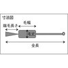 TBS-S2J 注射器洗浄ブラシ(山羊毛) TRUSCO 20773996