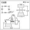TLV-100 回転台付バイス(角胴シャフト)軽作業用 TRUSCO 20776482