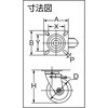 HTTJB-130G プレス製グレーゴムキャスター ハイテンキャスター(タイヤ痕レスタイプ) TRUSCO 20790954