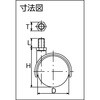 TDG-40-M10 ねじ込み双輪キャスター(ナイロン車輪) TRUSCO 20791225