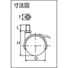 TDGS-50-M10 ねじ込み双輪キャスター(ナイロン車輪) TRUSCO 20791295