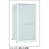 TLA43S-24MC TLA型ボルトレス軽中量棚 シャッター付 単体型 TRUSCO 20798435