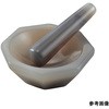 メノー乳鉢 浅型 乳棒付き アズワン