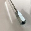 配管洗浄用チューブブラシ用 2本捻り接柄 Φ3 3m アズワン