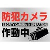 イラストステッカー標識 防犯カメラ作動中 日本緑十字社