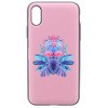 iPhone XS/iPhone X 【Lucy】ミラー付カード収納ハイブリットケース 薄型 LEPLUS