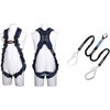 フルハーネス型墜落制止用器具 ZERO-Gハーネス(ZERO-G HARNESS)V型腿ベルト ツインランヤード・ツイン ノビロン付 ツヨロン(藤井電工)