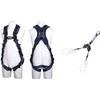 フルハーネス型墜落制止用器具 ZERO-Gハーネス(ZERO-G HARNESS)V型腿ベルト ツインランヤード・ツイン コルトリトラ付 ツヨロン(藤井電工)