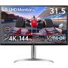 32UQ750-W 31.5インチ ワイド液晶ディスプレイ(3840x2160/VA/アンチグレア/HDMIx2/DP/TypeC(PD65W)/チルト/高さ調節/ピボット) LG 20985170