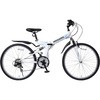 防災サイクル 26型18段変速・Wサス付ノンパンク折り畳みMTB【簡易組立品】 東部
