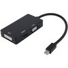 Mini DP to DVI / HDMI / VGA 映像変換アダプタ トライメイト