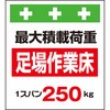 単管シート 足場作業床最大積載荷重1スパン250kg T-008D 昭和商会