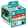 ECI-C361C リサイクルインク キヤノン対応 BC-360/361互換 エコリカ 21465178