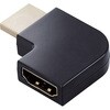 AD-HDAABS04BK HDMI変換アダプタ L字 90度 オスメス変換 HDMIケーブル 延長コネクタ 4K 60p 金メッキ エレコム 21491516