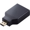 HDMI変換アダプタ 【Micro HDMI(タイプD)オス - HDMI(タイプA)メス】 4K 60P スリムコネクタ エレコム