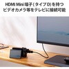 AD-HDADS3BK HDMI変換アダプタ 【Micro HDMI(タイプD)オス - HDMI(タイプA)メス】 4K 60P スリムコネクタ エレコム 21491534