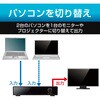 DH-SW8KBD21BK HDMI切替器 2入力1出力/1入力2出力 双方向切替可 8K 60Hz 4K 120Hz HDMI2.1 手動 電源不要 エレコム 21491568