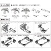 OCD-50BN-B 折りたたみコンテナ用ドーリー”OCドーリー” 50オリコン・4輪(片ガードなし) TRUSCO 21604514