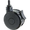 TDGGS100-M16-BK ねじ込み式双輪キャスター(エラストマ-車) 自在ダブルストッパー付 TRUSCO 21606194