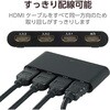 DH-SW31BK/E HDMI切替器 2～4ポート 入力 出力×1 小型 ブラック エレコム 23599004