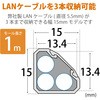 LD-GAFC1/WH コーナー用モール 両面テープ付き PVC製 エレコム 23602872
