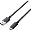 USBケーブル C-A Type-Cコネクタ 3A出力 ブラック エレコム