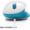 MA-BL6WBL 有線ブルーLEDマウス サンワサプライ 24421373