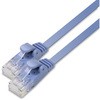 LD-GF2/BU20 LANケーブル CAT6 ギガビット フラット 厚さ約1.38mm スリムコネクタ RoHS ブルー エレコム 24780517