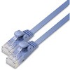 LD-GF2/BU5 LANケーブル CAT6 ギガビット フラット 厚さ約1.38mm スリムコネクタ RoHS ブルー エレコム 24780474