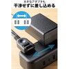 ECT-25215BK 電源タップ 延長コード 2個口 1.5m USB付 (コンセント×2 Type C×1 USB A×2) PD対応 雷ガード ほこり防止シャッター エレコム 24823017
