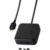 電源タップ (コンセント×4 Type-C×1 USB-A×2) PD対応 エレコム