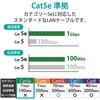 LD-CTT/BU2/RS1 LANケーブル CAT5e 簡易パッケージ ストレート 爪折れ防止 エレコム 24823498