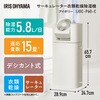 IJDC-P60-C サーキュレーター付き衣類乾燥除湿機 5.8L/日 アイリスオーヤマ 24933538