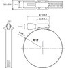 TAKC-2538 ホースクランプ 14．2mm手締めタイプ(オールステンレス・SUS304) TRUSCO 24938264