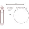 TTC-19122 Tボルトコンスタントテンションクランプ 19mmタイプ(オールステンレス・SUS304) TRUSCO 24938718