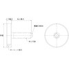 TKKPB-M3X6S ローレットノブ(パッド付、ステンレス) パッド：黄銅 TRUSCO 24939716