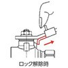 BAV-LSF25A ロック機構付きボールバルブ(400型・青銅) TRUSCO 24940599