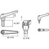 TCMRBK5-12 クランプレバー ブラック オネジ TRUSCO 24953138