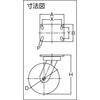TUSH200-KPL プレート式超重荷重用キャスター(ウレタン車) 自在 TRUSCO 24982337