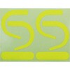 SAS2-Y フック用蛍光ステッカー(2組セット) TRUSCO 24991629