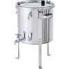 レベル計・蛇口付密閉容器 空気抜・平鋼脚付 MONOVATE(日東金属工業)