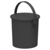 FERMA-10×2 BK 【2個組み】座れるフタ付きバケツ be worth style(ビーワーススタイル) 25192389