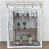 【オーダー】 屋外・耐候ビニールカーテン 糸入り透明 0.55mm厚 耐候・防炎・厚手 ビニプロ