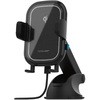 ワイヤレス充電器 QI自動開閉ホルダー 手帳対応 キャパシタ付 15W 吸盤取り付け カシムラ